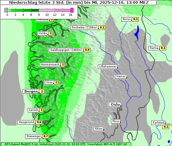 Niederschlag, 10. 12. 2025
