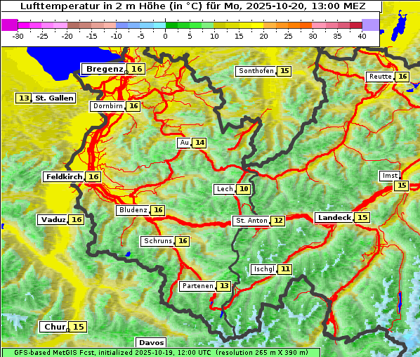 Temperatur, 20. 10. 2025