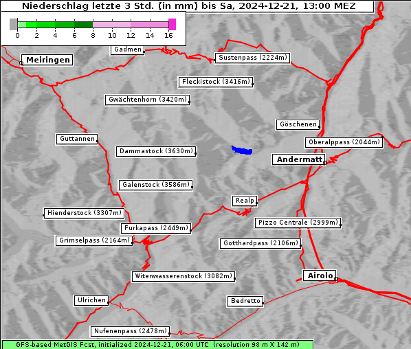 Niederschlag, 21. 12. 2024