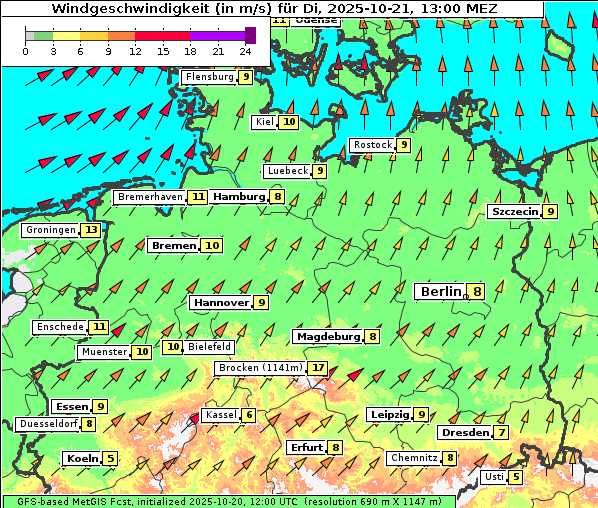 Wind, 21. 10. 2025