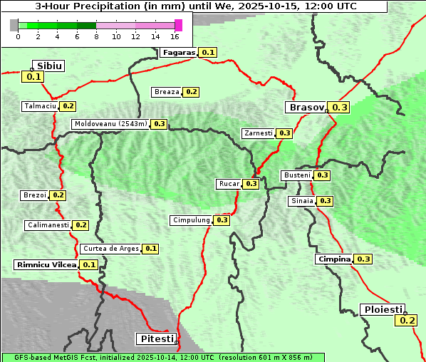Niederschlag, 15. 10. 2025