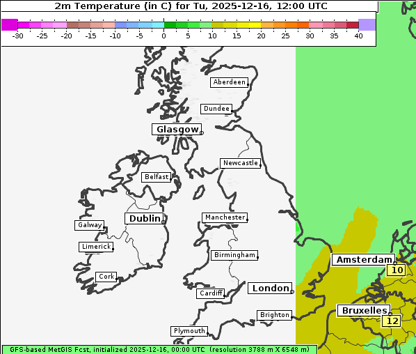Temperatur, 16. 12. 2025