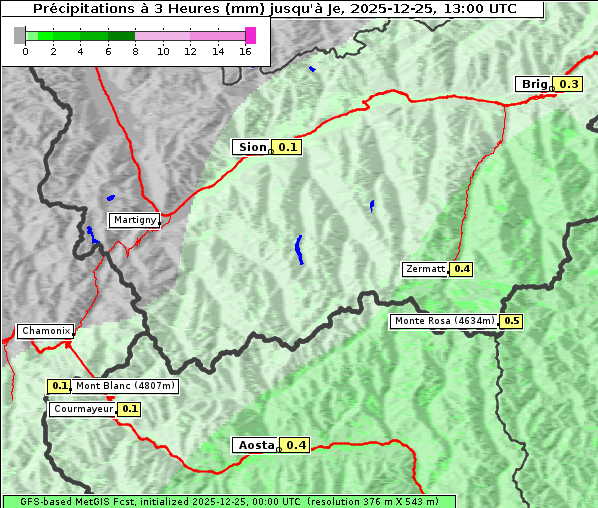 Niederschlag, 25. 12. 2025