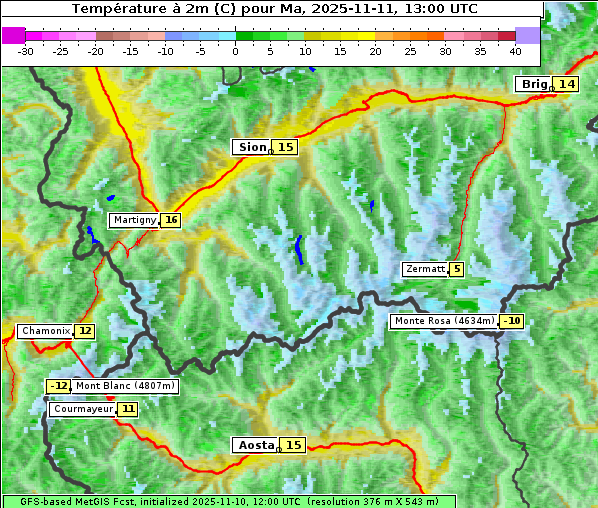 Temperatur, 11. 11. 2025
