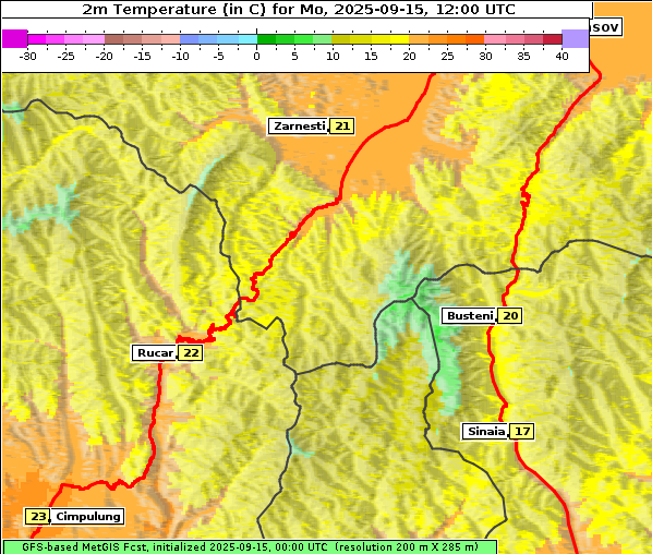 Temperatur, 15. 9. 2025