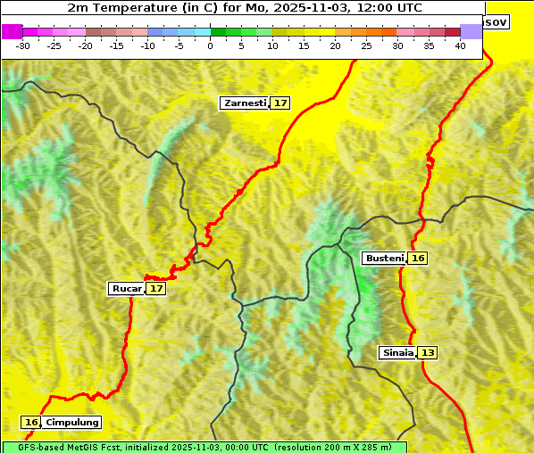 Temperatur, 3. 11. 2025