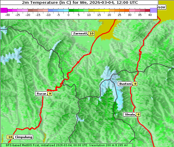 Temperatur, 4. 3. 2026
