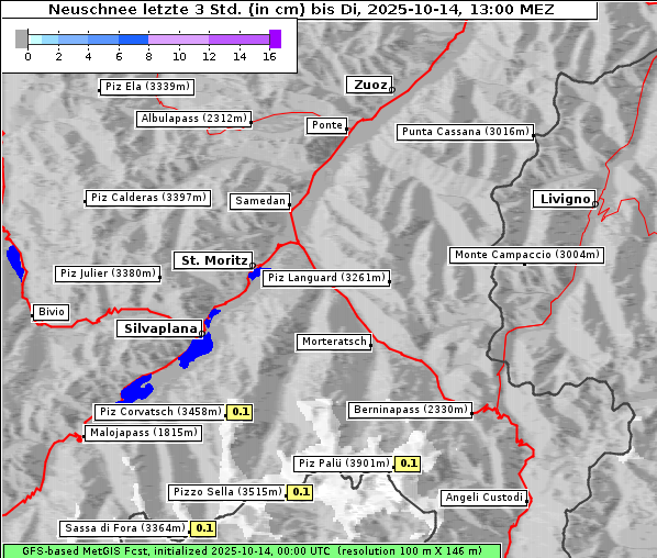 Neuschnee, 14. 10. 2025