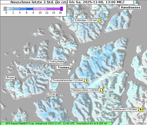 Neuschnee, 8. 11. 2025