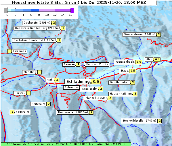 Neuschnee, 20. 11. 2025