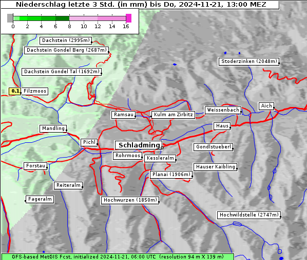 Niederschlag, 21. 11. 2024