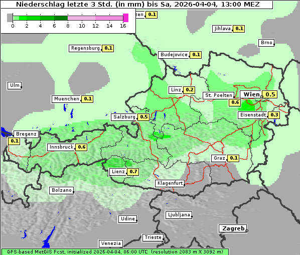 Niederschlag, 4. 4. 2026