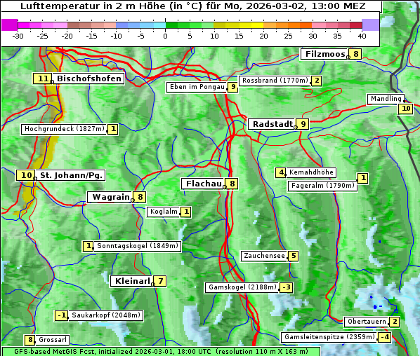Temperatur, 2. 3. 2026