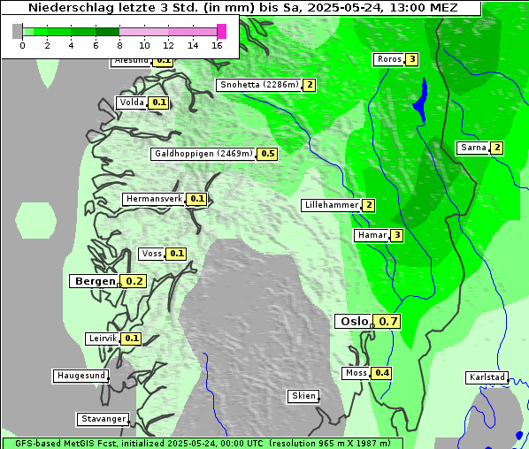Niederschlag, 24. 5. 2025