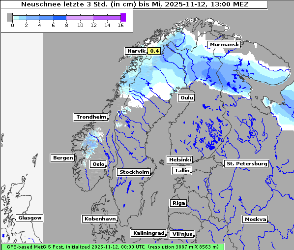 Neuschnee, 12. 11. 2025