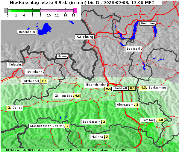 Niederschlag, 3. 2. 2026