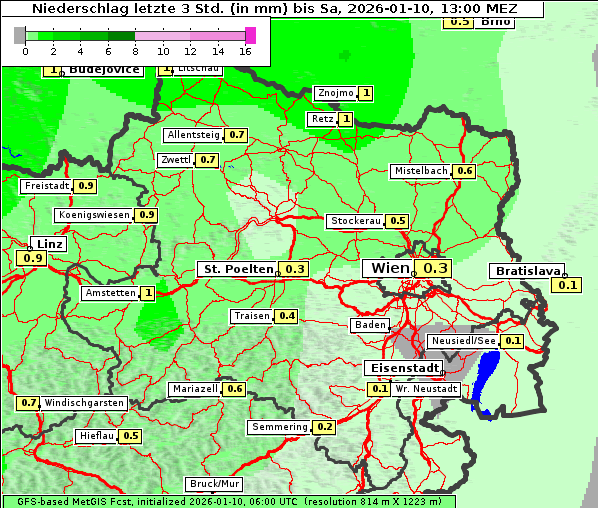 Niederschlag, 10. 1. 2026