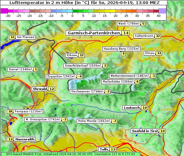 Temperatur, 19. 4. 2026