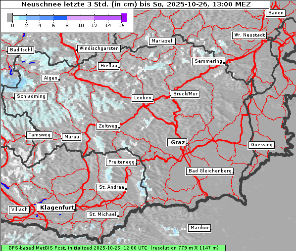 Neuschnee, 26. 10. 2025