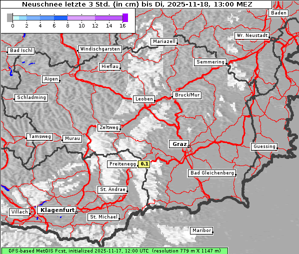 Neuschnee, 18. 11. 2025
