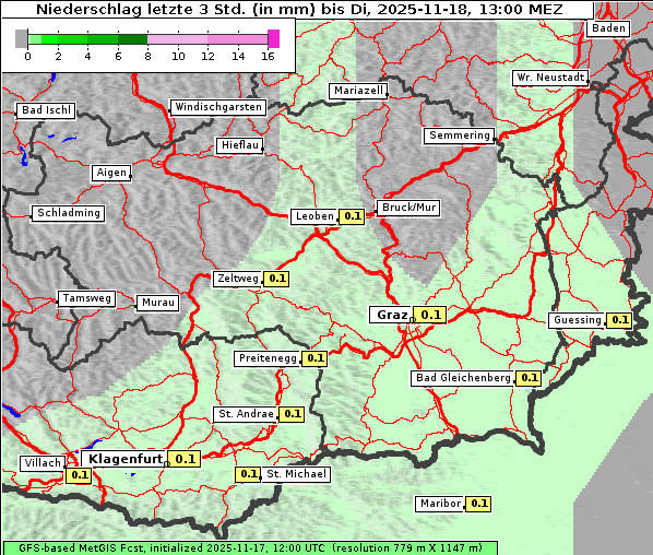 Niederschlag, 18. 11. 2025