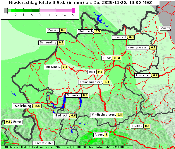 Niederschlag, 20. 11. 2025
