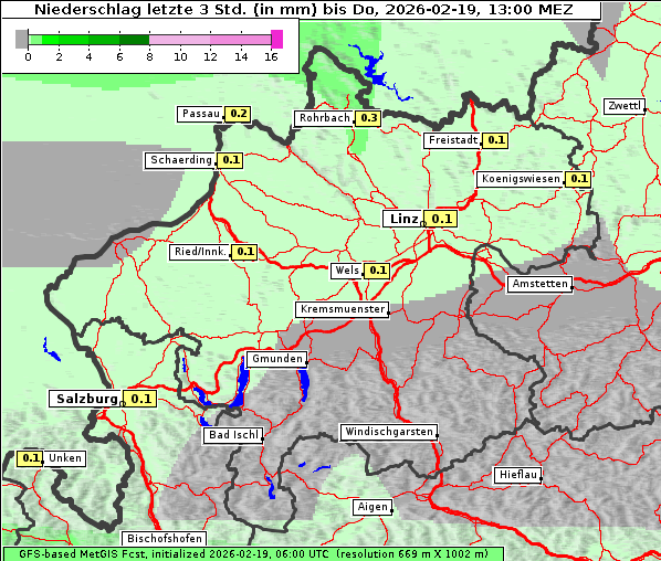 Niederschlag, 19. 2. 2026