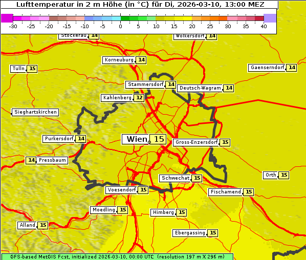 Temperatur, 10. 3. 2026