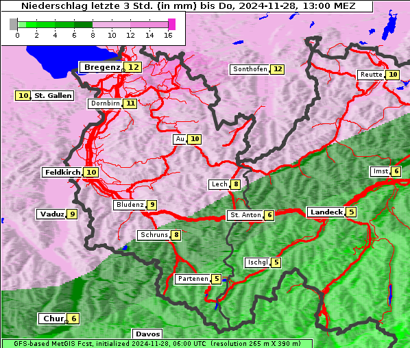 Niederschlag, 28. 11. 2024