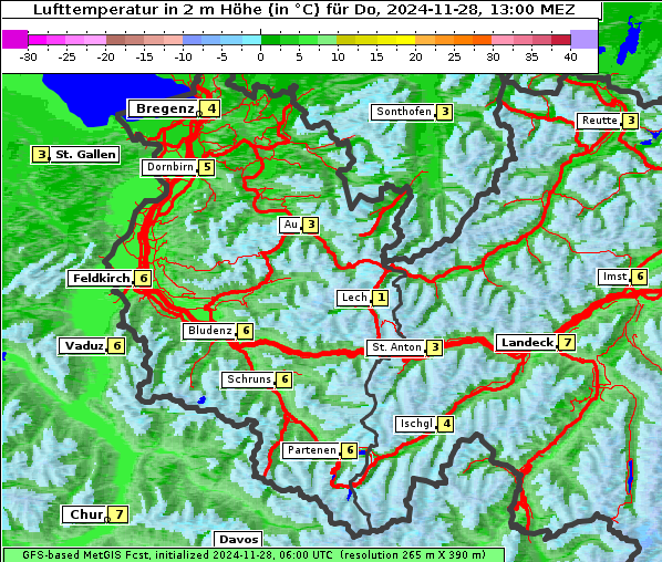 Temperatur, 28. 11. 2024