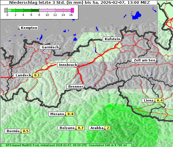 Niederschlag, 7. 2. 2026