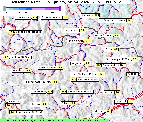 Neuschnee, 15. 2. 2026