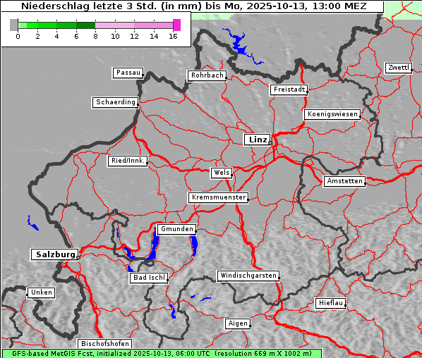 Niederschlag, 13. 10. 2025