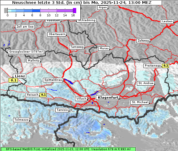 Neuschnee, 24. 11. 2025