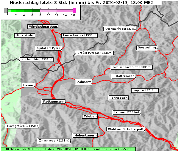 Niederschlag, 13. 2. 2026