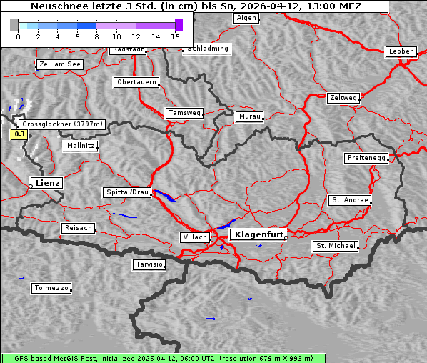 Neuschnee, 12. 4. 2026