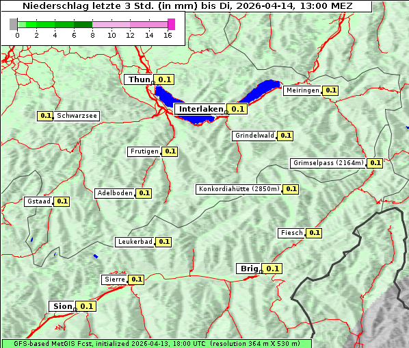 Niederschlag, 14. 4. 2026