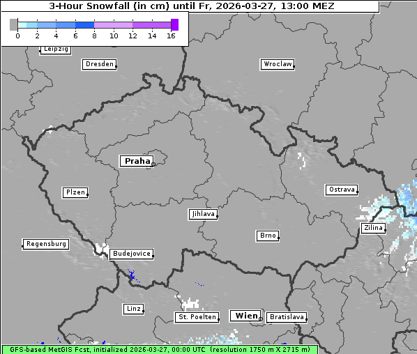 Neuschnee, 27. 3. 2026