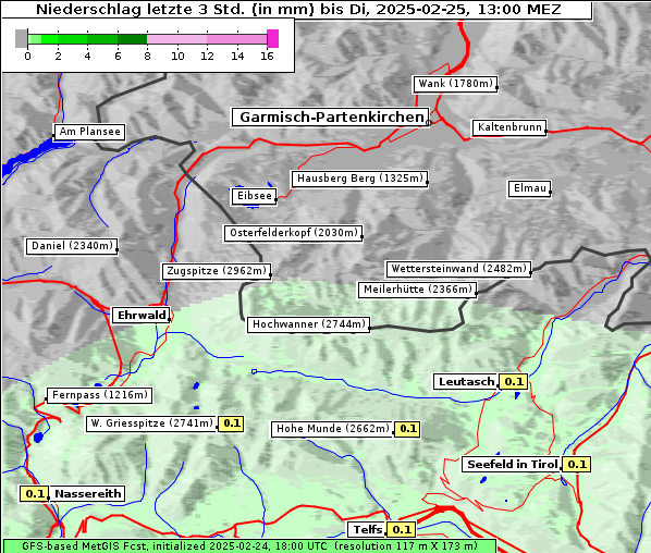 Niederschlag, 25. 2. 2025