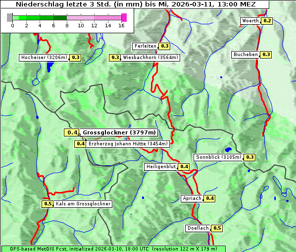 Niederschlag, 11. 3. 2026