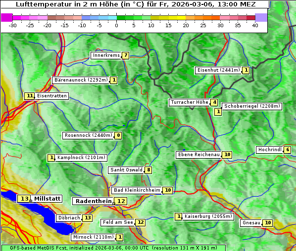 Temperatur, 6. 3. 2026