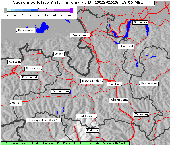 Neuschnee, 25. 2. 2025