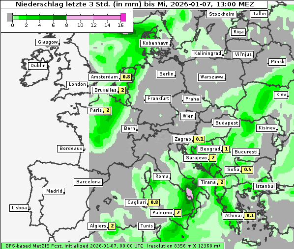 Niederschlag, 7. 1. 2026