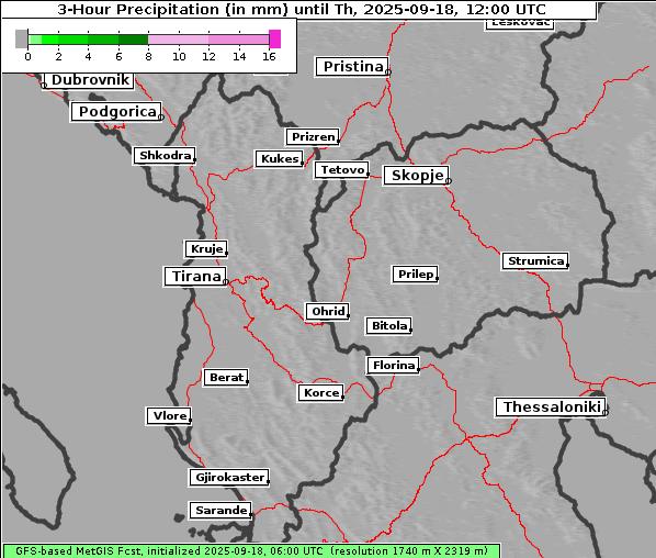 Niederschlag, 18. 9. 2025