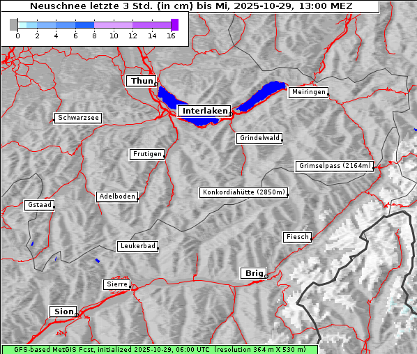 Neuschnee, 29. 10. 2025