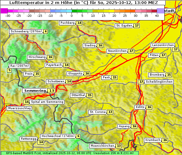 Temperatur, 12. 10. 2025