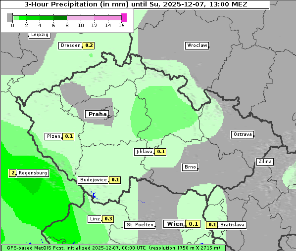 Niederschlag, 7. 12. 2025