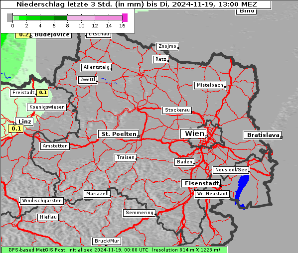 Niederschlag, 19. 11. 2024