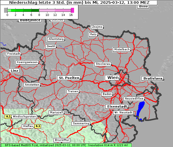 Niederschlag, 12. 3. 2025