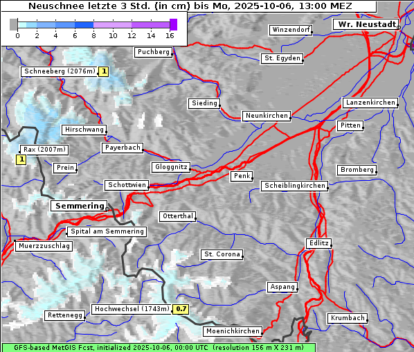 Neuschnee, 6. 10. 2025